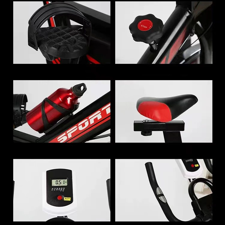 El cuerpo magnético interior cupo la bicicleta estática de acero inoxidable casera del acero de alto carbono de la rueda volante que adelgazaba que hacía girar la bici de giro del gimnasio gigante