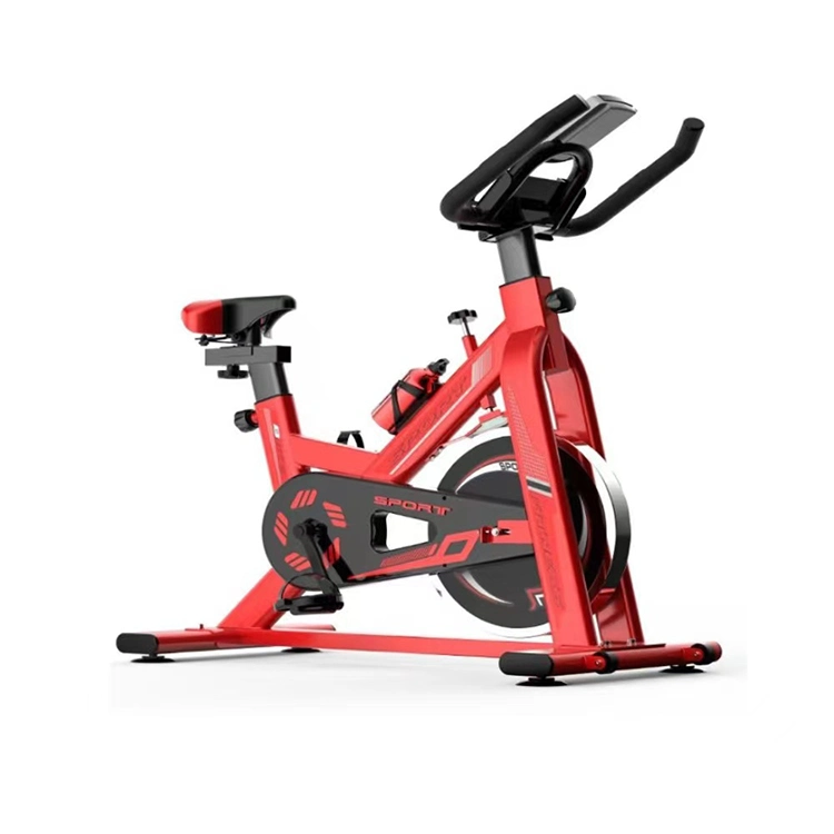 El cuerpo magnético interior cupo la bicicleta estática de acero inoxidable casera del acero de alto carbono de la rueda volante que adelgazaba que hacía girar la bici de giro del gimnasio gigante