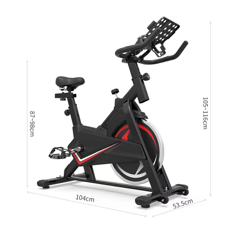 Bicicleta estática magnética de la bicicleta del gimnasio de la bicicleta de la bicicleta estática del acero de alto carbono de la transmisión de la correa del ajuste del cuerpo