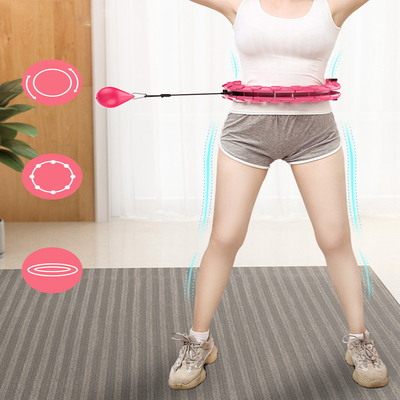 El ABS 24 aros de Smart Hula de la aptitud de los nudos, 24 secciones cargó el aro 1.3kg de Hula