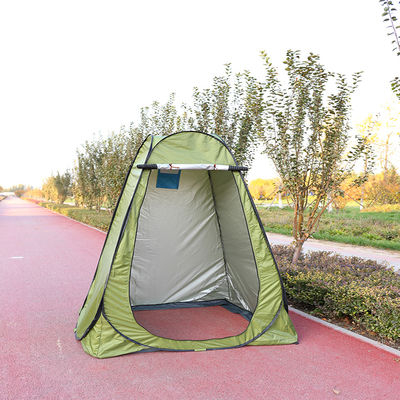 Tienda del estallido de la aislamiento del poliéster que acampa 190T del retrete portátil de la ducha para arriba