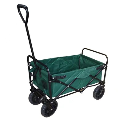 Capa plegable de acero del polvo del carro del carro del jardín al aire libre con la manija telescópica