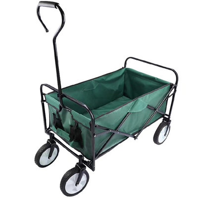 Cuatro carretilla que hace compras de acero de la rueda 600D Oxford del paño del empuje del carro universal del carro