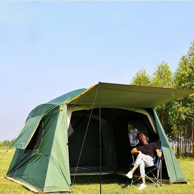 Tienda 3000m m del deporte al aire libre de Oxford del poliéster del CE prenda impermeable automática de la tienda de 6 personas