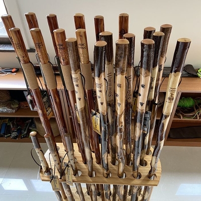 los 90x3cm Cane Chinese Totem Carving que camina de madera