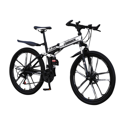 Plegamiento duro del marco el 1.72m freno de disco del acero de alto carbono de la bici de montaña de 26 pulgadas