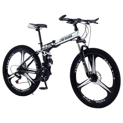Ajustes de acero plegables de la velocidad de carbono de la bicicleta de la montaña de los adultos 120kg diversos
