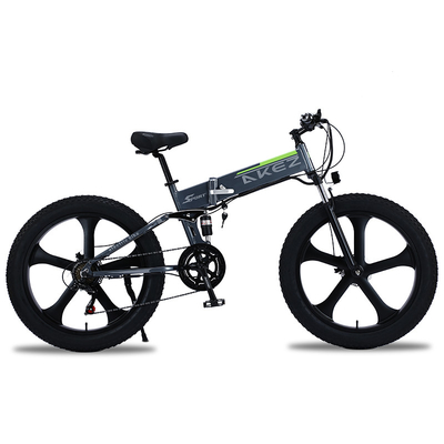Bicicleta eléctrica plegable los 60km de la batería de litio de la aleación del magnesio