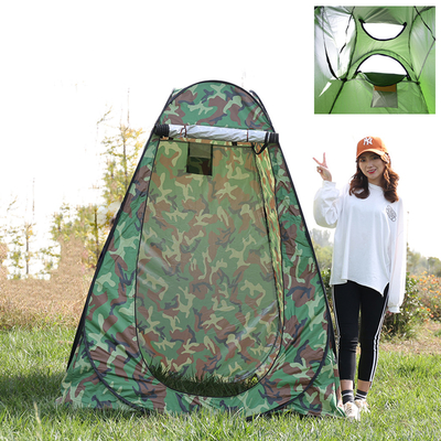 Surja el poliéster de acero 190T de ducha del baño de la tienda de la prenda impermeable de la protección al aire libre de Sun