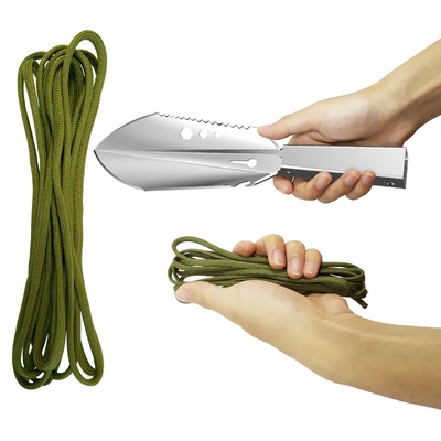 La mano multifuncional de la supervivencia de la herramienta de la aleación de aluminio equipa la pala del jardín que acampa