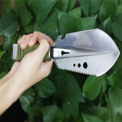 La mano multifuncional de la supervivencia de la herramienta de la aleación de aluminio equipa la pala del jardín que acampa