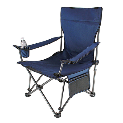 silla ajustada portátil y Stowable de la tela 600D del marco de la playa del metal de la pesca con Carry Bag