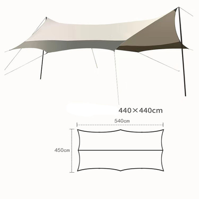 Estallido de la tienda del deporte al aire libre del poliéster de la playa que acampa 210T encima de a prueba de viento impermeable