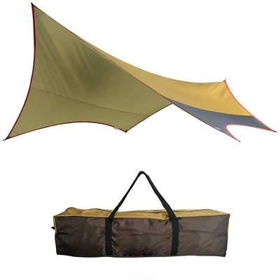 Prenda impermeable de la tienda de refugio de Sun de la tela del toldo de Sun que acampa con la cuerda del viento