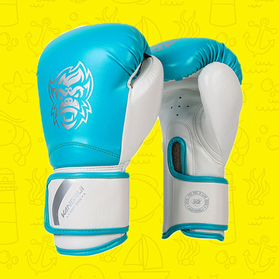 Guantes de cuero profesionales de la PU EVA Topten Custom Printed Boxing respirables